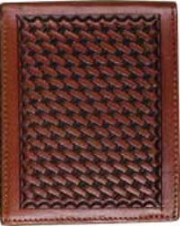 Ashwood Leather Woven Three Compartment Wallet - ShopStyle