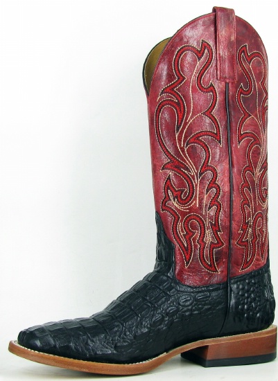 black western square toe boots