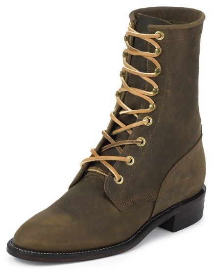 justin lace up boots womens