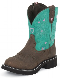 Justin L9971 Ladies Gypsy Casual Boot with Walnut Blazer Cowhide Foot w ...