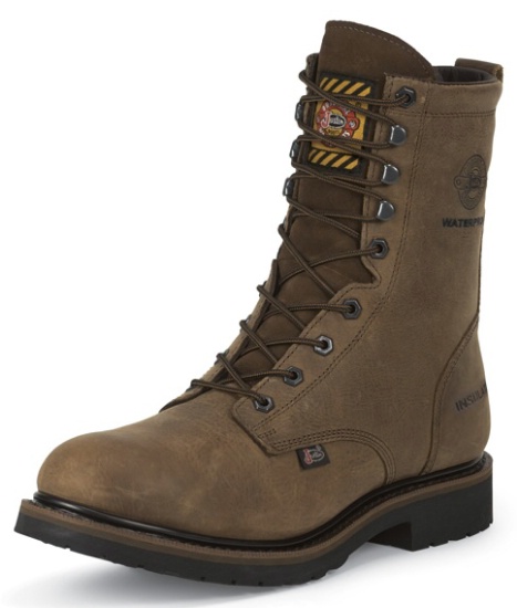 justin wyoming lace up boots