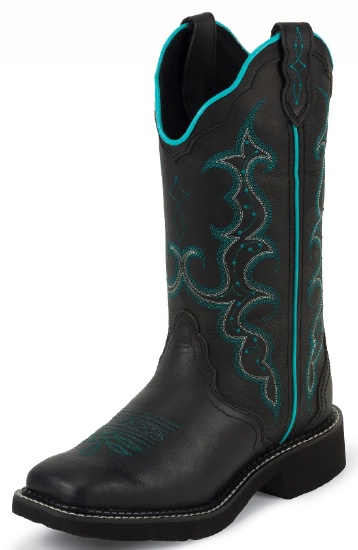 teal justin boots