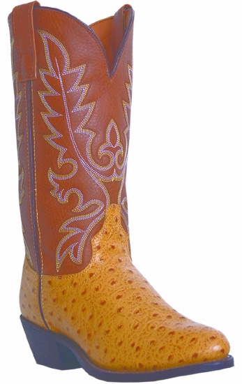 Laredo 68030 for $99.99 Men's Dallas Collection Western Boot with Black  Ostrich Print Leather Foot and a Narrow Round Toe