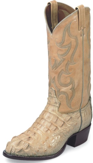 round toe caiman boots