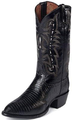 Tony Lama CZ810 Men's Exotic Collection Western Boot with Black Teju ...