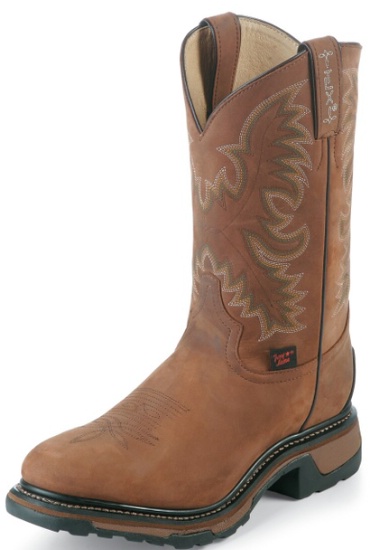 wide round toe cowboy boots