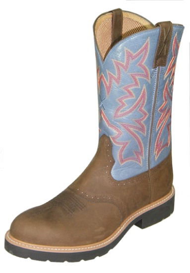 steel toe cowboy boots round toe