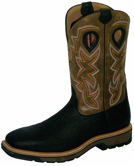 cowboy work boots black